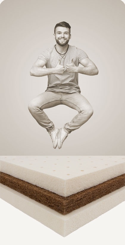 mittelfeste naturmatratze